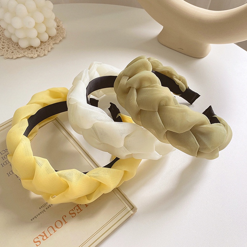 Băng đô cài tóc bản rộng phong cách Hàn Quốc cho nữ HB