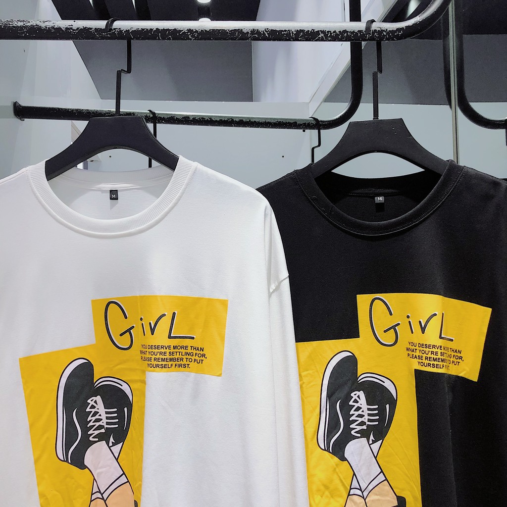 . Áo Long Sleeves Unisex GIRL (Tay Dài) .