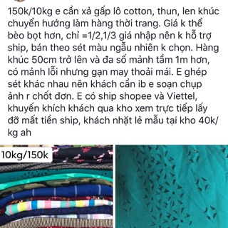 Sét cotton, thun sale