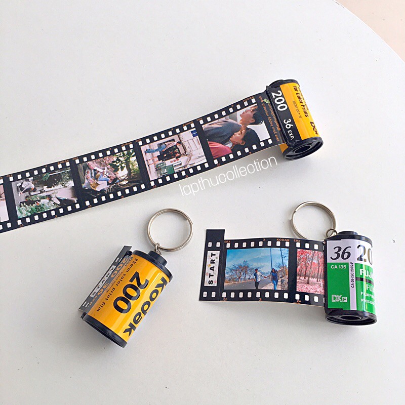 𝐌𝐨́𝐜 𝐤𝐡𝐨𝐚́ 𝐜𝐮𝐨̣̂𝐧 𝐟𝐢𝐥𝐦 𝐢𝐧 𝐚̉𝐧𝐡 - móc khoá film in ảnh made by lapthucollection (in ảnh theo yêu cầu)