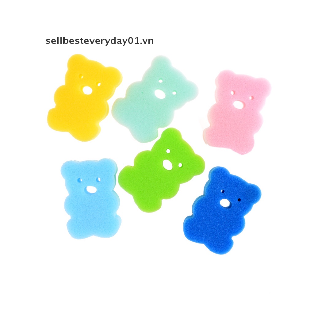 1 Miếng Bọt Biển Bằng Cotton Mềm Để Tắm Em Bé Tiện Dụng Bàn Chải Tắm Bằng Bọt Biển Họa Tiết Động Vật Đáng Yêu Cho Trẻ Em  Trẻ em