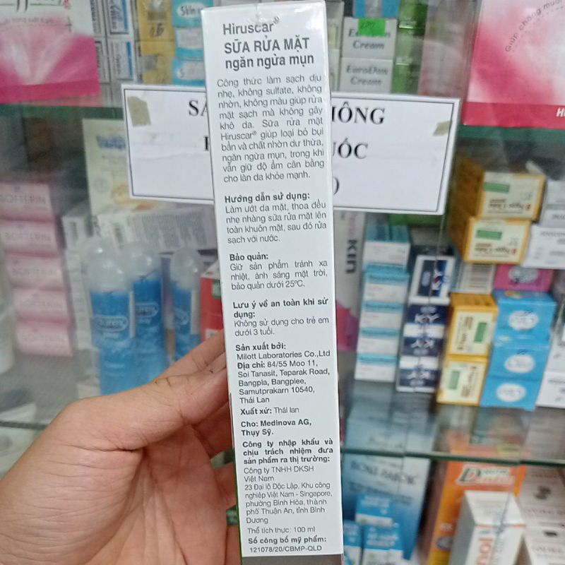 ✅ [Chính Hãng] Hiruscar sữa rửa mặt ngăn ngừa mụn