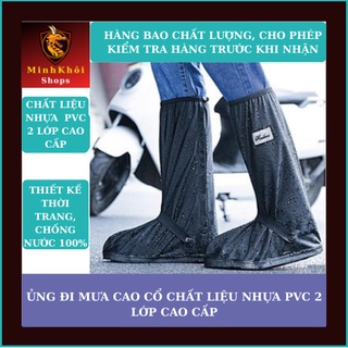 [ GIÁ HỦY DIỆT ] Ủng Đi Mưa ,Bọc Giầy Đi Mưa Cổ Cao Với Chất Liệu Nhựa PVC 2 Lớp - Hàng Cao Cấp
