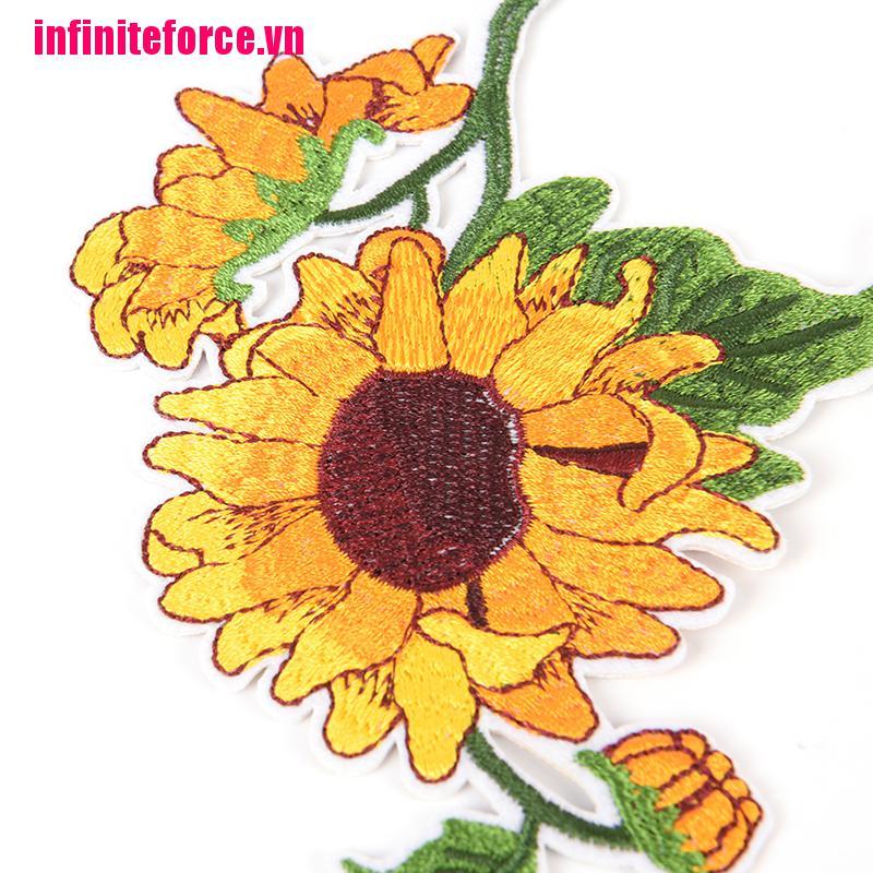 Vn Hình Dán Thêu Hoa Hướng Dương Sắt