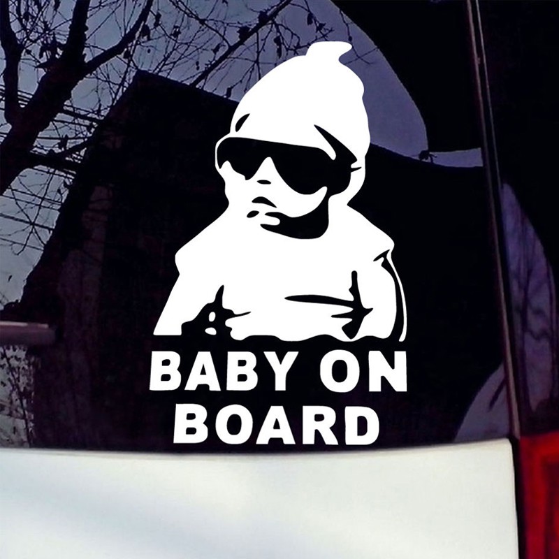 Sticker Dán Họa Tiết &quot;baby On Board&quot; Cho Xe Ô-tô