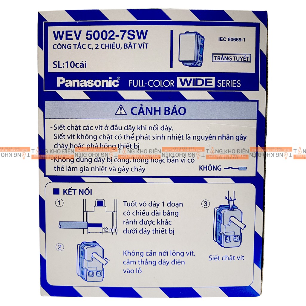 Công Tắc 2 Chiều Panasonic WEV5002-7SW [Dòng Wide]