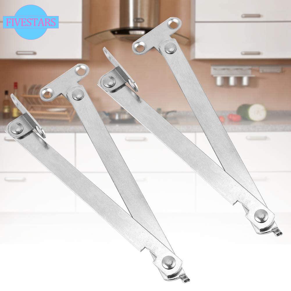 Set 2 Bản Lề Nắp Bằng Thép Không Gỉ Có Thể Gấp Gọn 180 Độ Tiện Dụng Cho Đồ Nội Thất