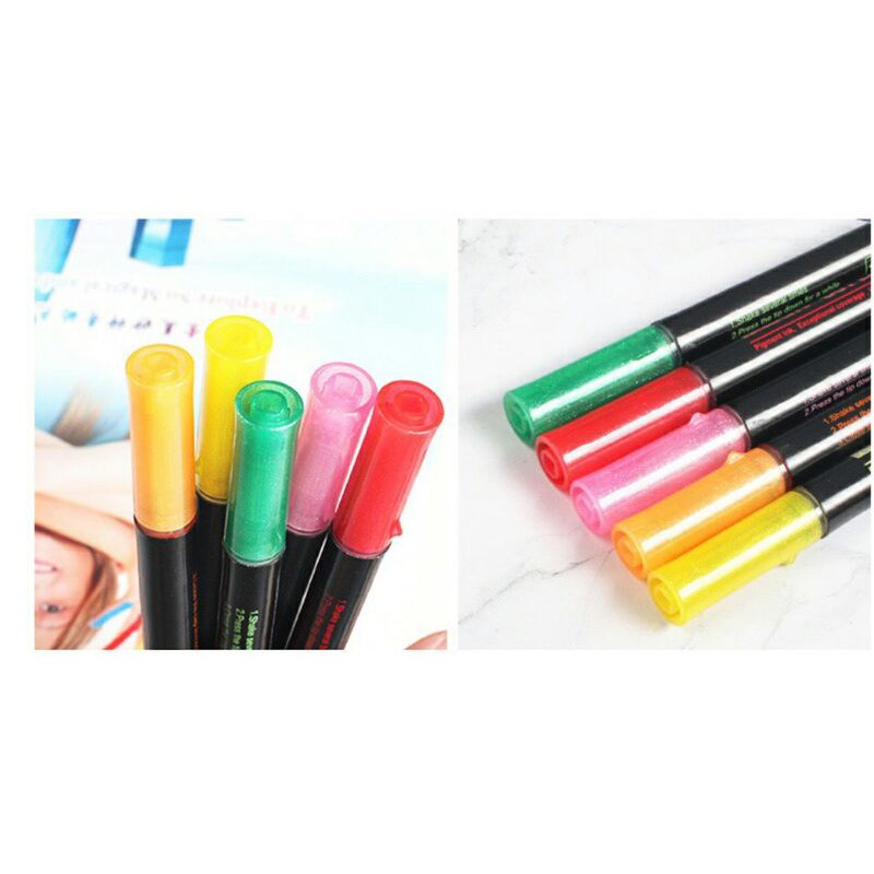 Hộp 12 bút màu nhũ luyện chữ đẹp Metallic Brush
