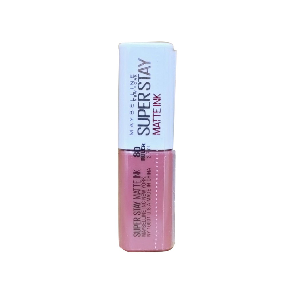 [Quà tặng] Son Kem Lì 16H Lâu Trôi Maybelline New York Super Stay Matte Ink Lipstick 2.7ml - 80 Ruler Gimmick