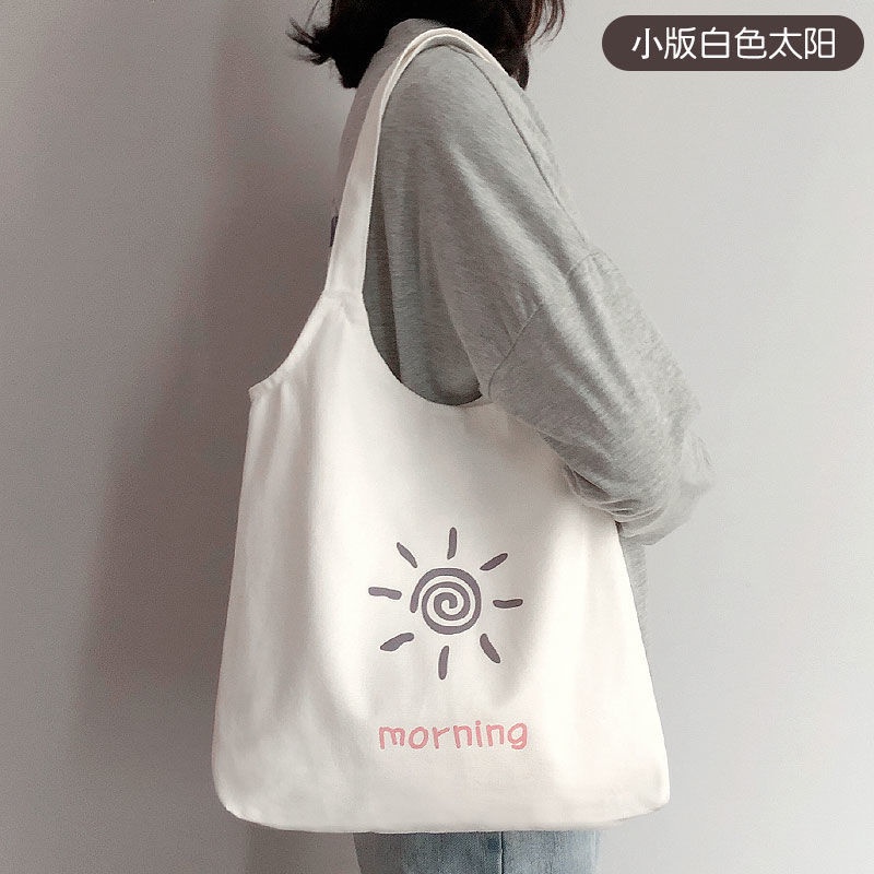 Túi Xách Vải Canvas Cỡ Lớn In Họa Tiết Dễ Thương Thời Trang Cho Nữ