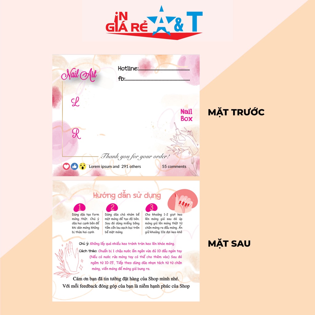 50 TAG GẮN NAILBOX, THẺ GẮN NAILBOX, NHÃN GẮN NAILBOX, BÌA GẮN NAILBOX-M1