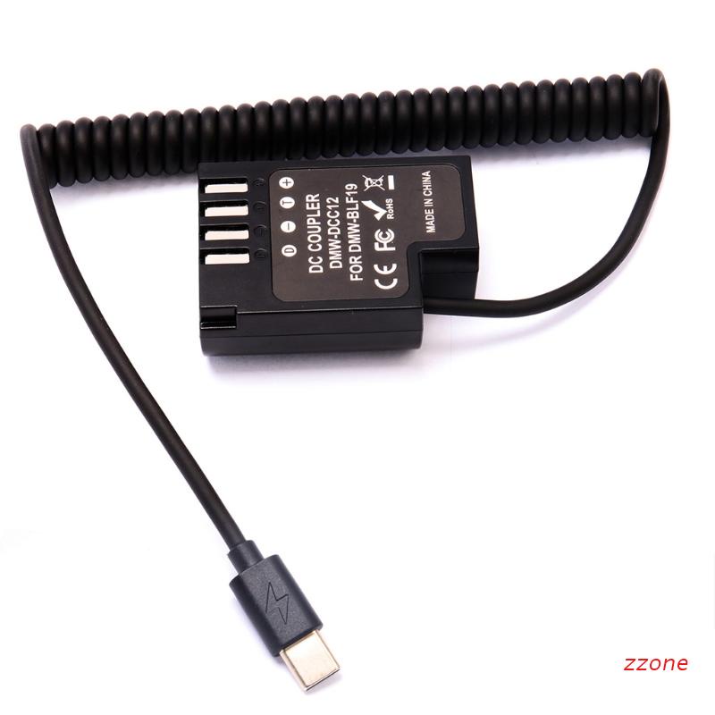 Cáp chuyển đổi USB Type C sang DMW-DCC12 DC cho camera Panasonic Lumix GH3 GH4 GH5 GH5S G9