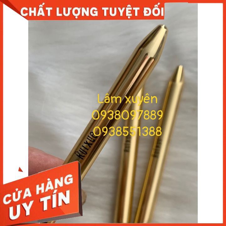 [FREESHIP] Cọ đánh son môi RUIXOU cán vàng, có nắp đậy, nhẹ nhàng tán đều son môi, mang lại vẻ đẹp tự tin cho phái đẹp