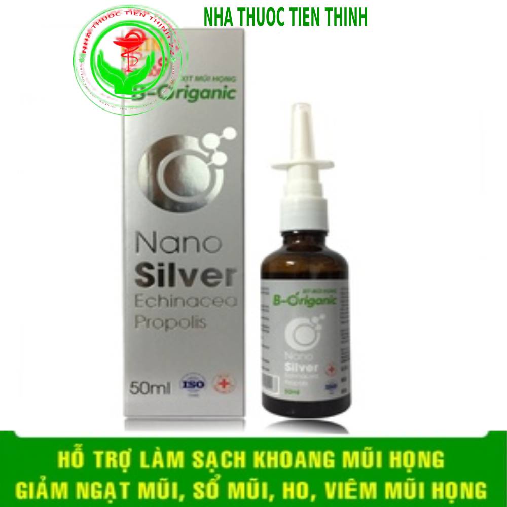 XỊT MŨI HỌNG B-Origanic GIÚP LÀM SẠCH MŨI HỌNG, HỖ TRỢ GIẢM TRIỆU CHỨNG VIÊM MŨI, HỌNG, SỔ MŨI, NGẠT MŨI