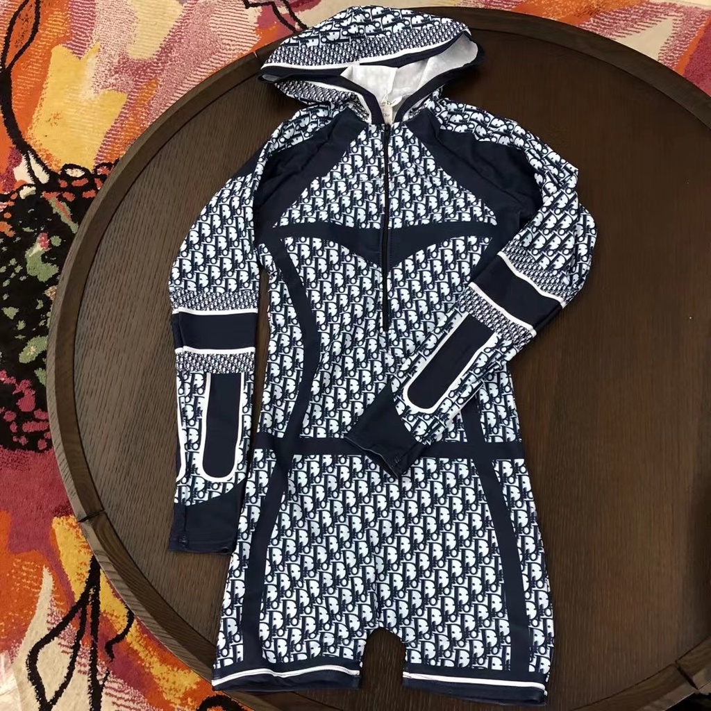 #Đồ Bơi Một Mảnh Thể Thao Màu Xanh Dương