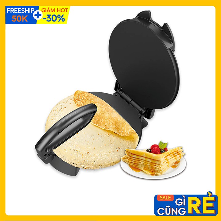 [Mã 254ELSALE giảm 7% đơn 300K] Chảo làm bánh crepe, bánh tráng nướng thơm ngon công suất 2000W