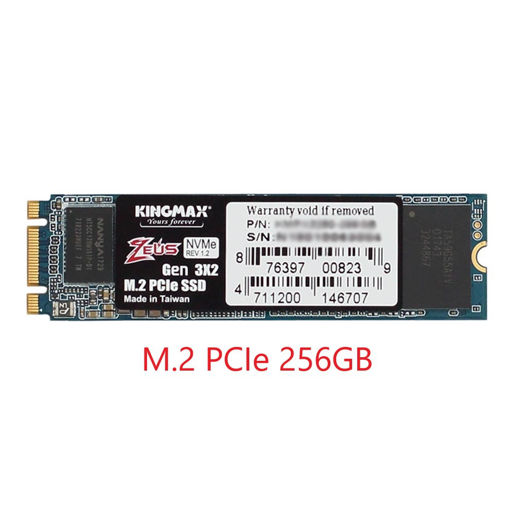 Ổ cứng SSD M.2 PCIe 256GB KINGMAX ZEUS NVMe Chính hãng - Bảo hành 36 tháng