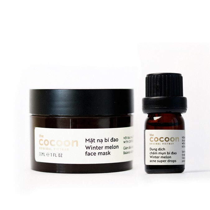 [Mã FMCGMALL -8% đơn 250K] Bộ Mặt nạ bí đao cocoon 30ml + Dung dịch chấm mụn cocoon 5ml