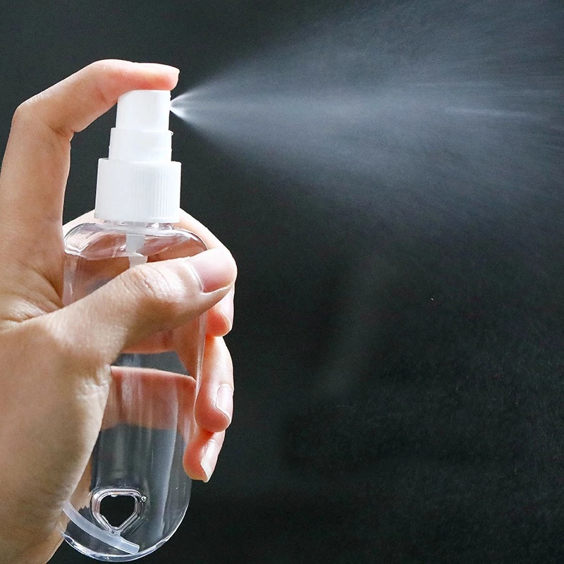 Bình xịt rửa tay mini trong suốt chống rò rỉ kèm móc khóa