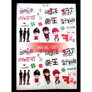 Tattoo Dán Nhóm TFBoys XL21