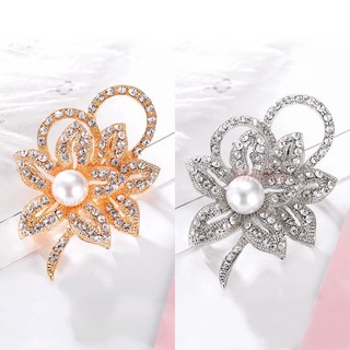 Cài áo nữ hoa đá sang trọng caog-45