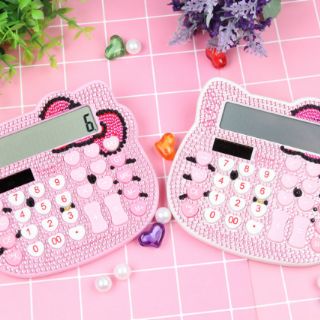 Máy Tính Hình Mèo Hello Kitty Đính Đá Dễ Thương