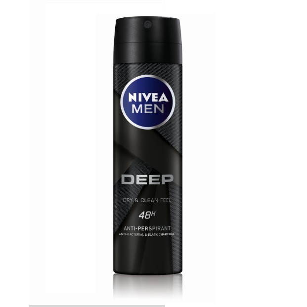 Xịt ngăn mùi Nivea Men than hoạt tính 150ml 80027