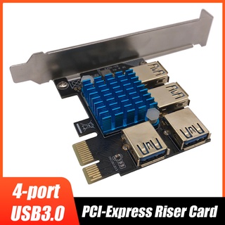 Pci-e 1 đến 4 pci-express 16x slots riser card 4 pci-e usb 3.0 multiplier card