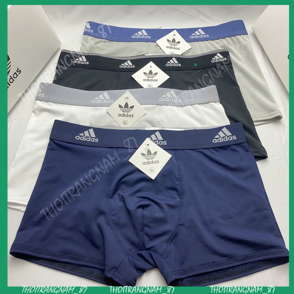 [SALE] Quần lót nam, quần sịp đùi nam ADIDAS, quần sịp nam thun lạnh, co giãn 4 chiều thoải mái, thấm hút mồ hôi