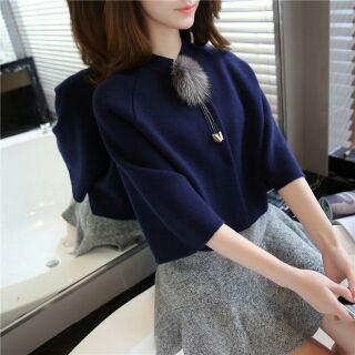 Áo khoác len cánh dơi dễ thương