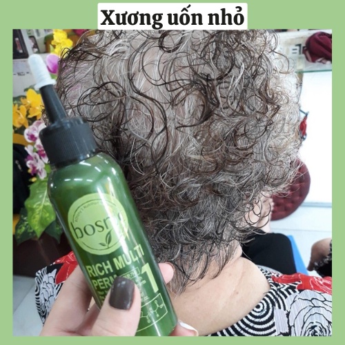 [Dành cho salon chuyên nghiệp] Combo Thuốc Uốn Tóc 100ML Kèm Trục Uốn Lạnh + Giấy Uốn + Chun Và Bao Tay BOSNIC