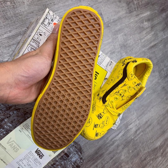 ẢNH THẬT | Giày thể thao VANS PEANUTS YELLOW