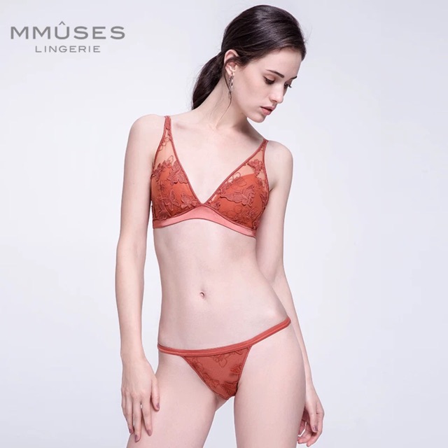 Bộ Đồ Lót Bralette Ren Bướm Mút Mỏng S047 | BigBuy360 - bigbuy360.vn