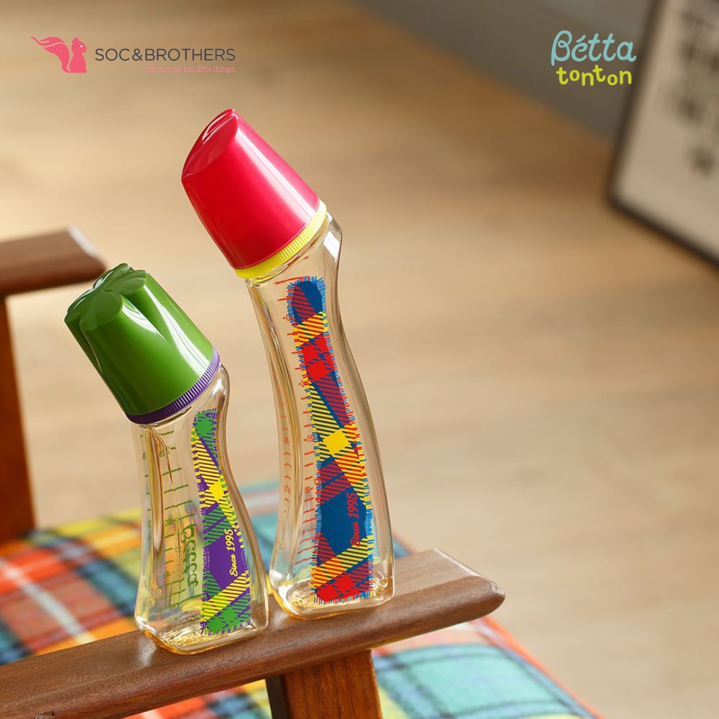 BÌNH SỮA PPSU DR.BETTA BRAIN S3-TARTAN 120ML