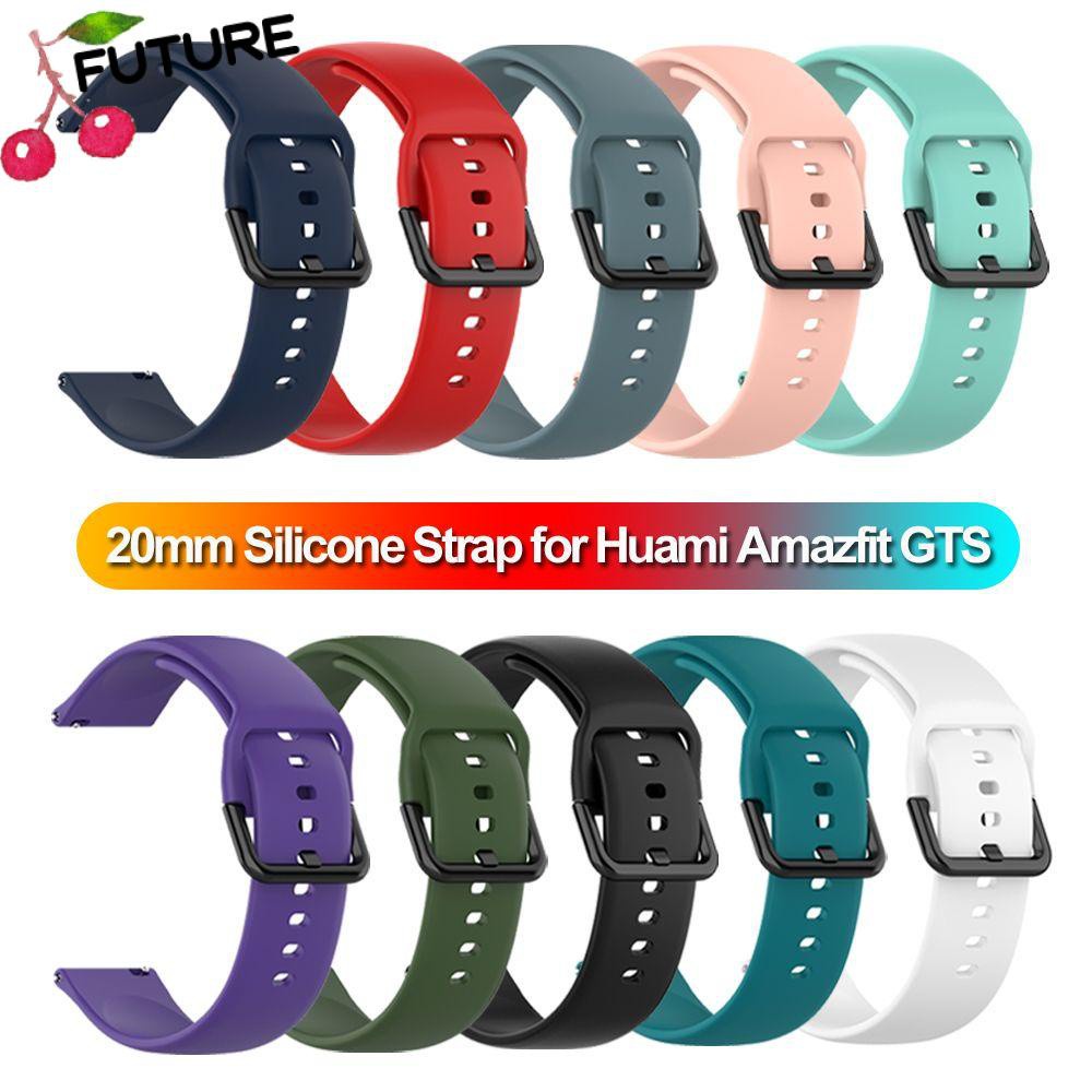 FUTURE Buckles Silicone Smart Watch accessories 20mm Strap Replacement Watch Band New Sport Bracelet Soft Wristbands/Multicolor