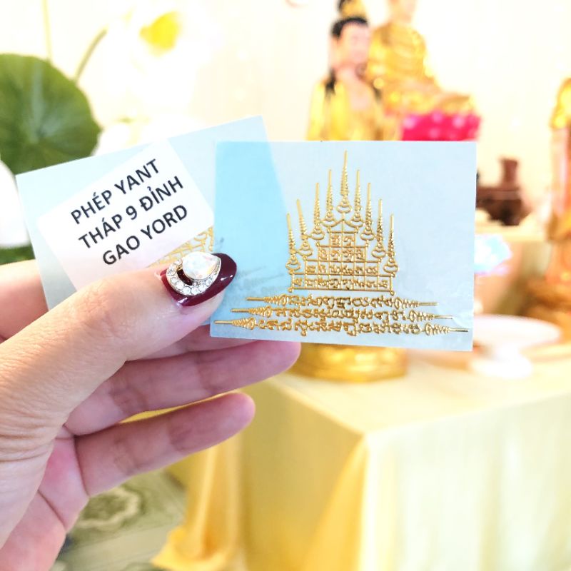 ĐÃ TRÌ CHÚ- Phép Yant may mắn: Tháp 9 đỉnh GAO YORD