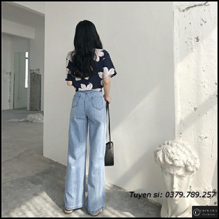 [Sỉ] Quần jean nữ baggy giá rẻ TA03