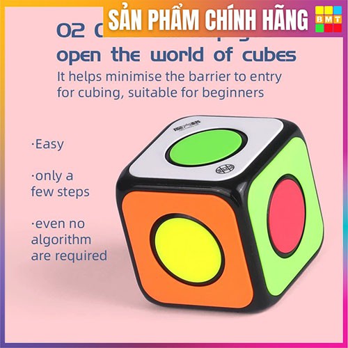 Rubik 1x1 con quay QiYi  Magic Cube Puzzle Spinner, Rubik spinner 1x1, Rubik biến thể, RUBIK BMT, đồ chơi thông minh