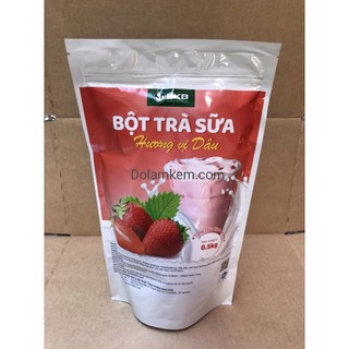 Bột trà sữa dâu pha sẵn