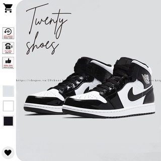 Giày Jordan Cổ Cao Nam Nữ, Giày Sneaker JD1 Panda Đen Trắng Hàng Cao Cấp Full Box + Bill