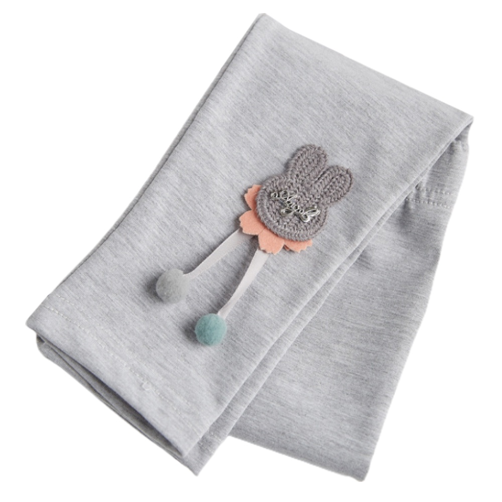 Quần Legging Cotton Thoáng Khí In Họa Tiết Thỏ Hoạt Hình Phong Cách Hàn Quốc Thời Trang Cho Bé Gái