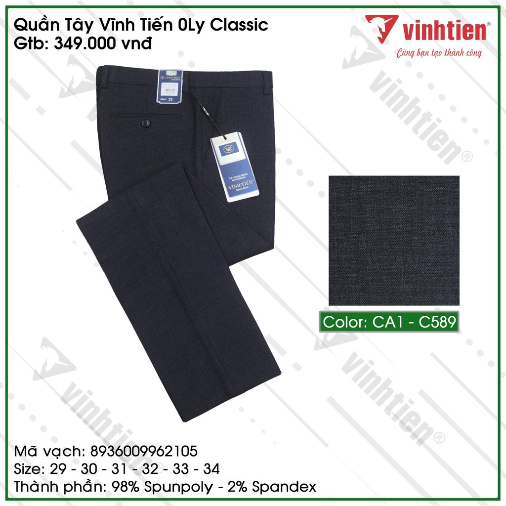Quần Tây Nam 0ly Classic Vĩnh Tiến 349 | BigBuy360 - bigbuy360.vn