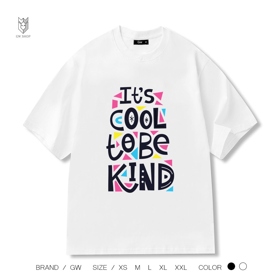Áo Thun nam nữ unisex in chữ Color cool, áo thun ngắn tay cotton co dãn - GW Shop
