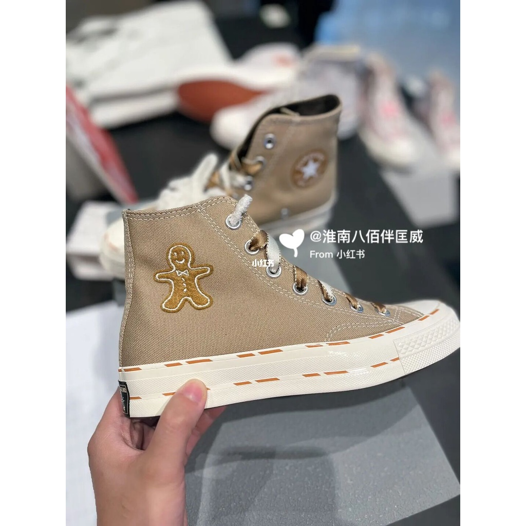 Giày Thể Thao Converse Cookie Superman Cookie Khaki Phối Ren Thời Trang Thường Ngày Cho Nam Và Nữ-1783