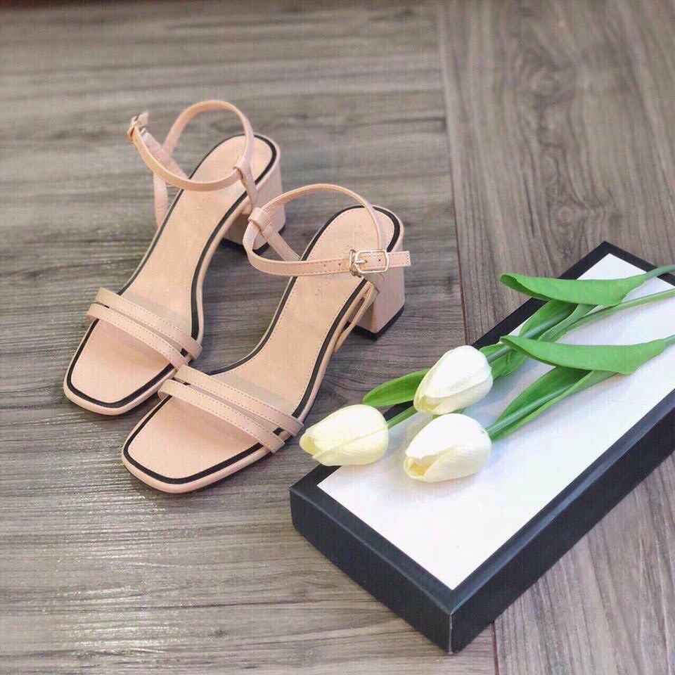 Sandal cao gót nữ dáng hàn quốc cao 6p siêu hot - s73