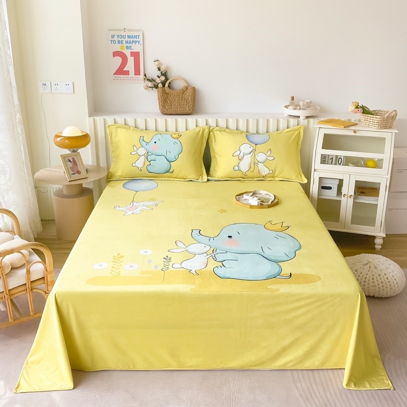 Ga gối nỉ nhung cao cấp nhập khẩu mềm mại êm ái ấp áp,ga gối trải giường nỉ mịn