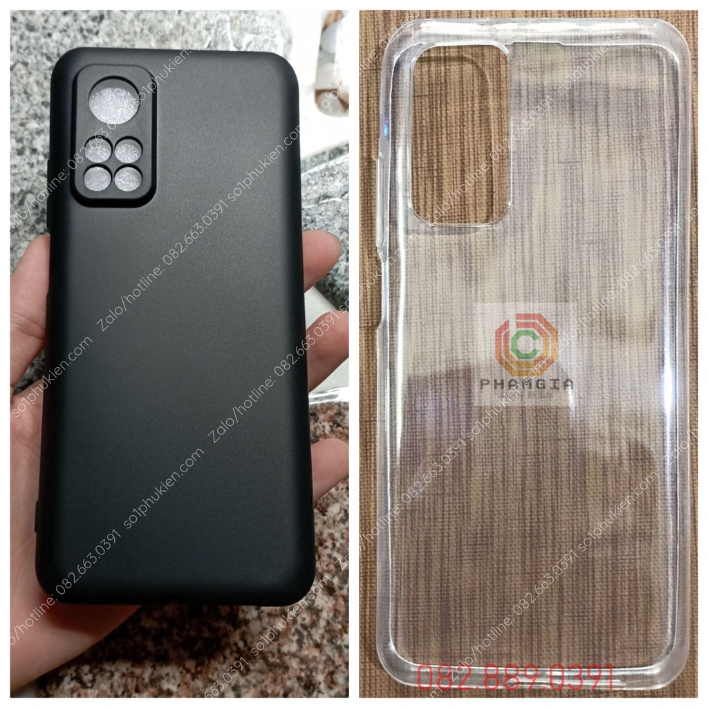 Ốp lưng Xiaomi Mi10t pro loại dẻo trong suốt, loại dẻo đen trơn bảo vệ cam bền đẹp