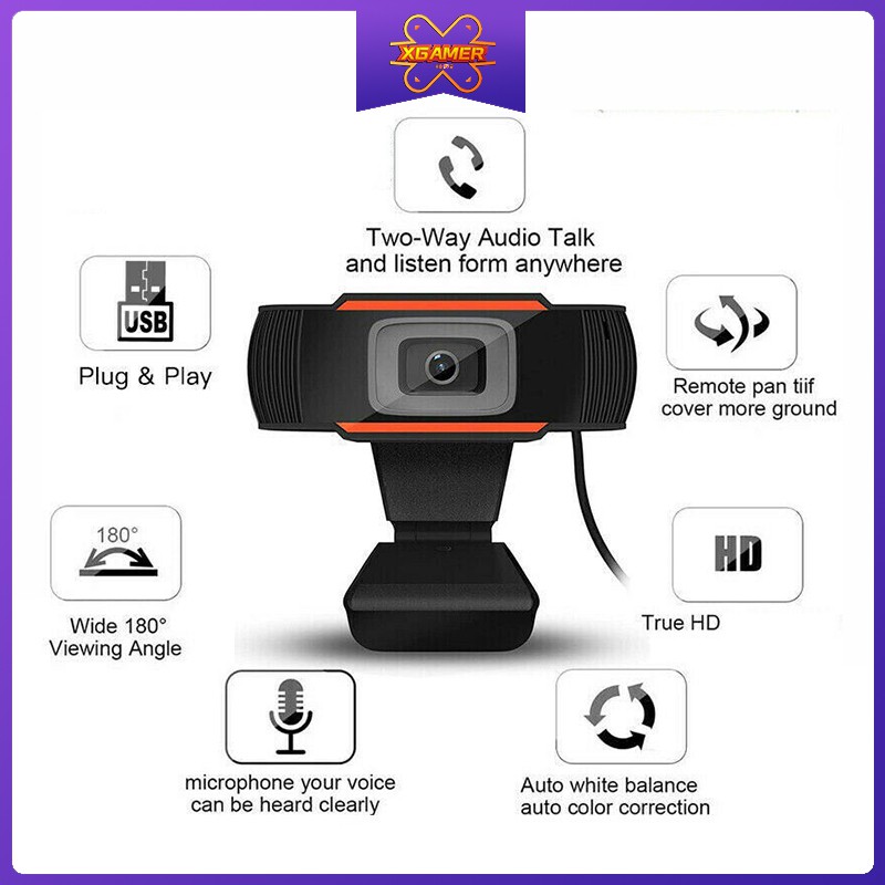 XGamer 480P 720P 1080P SD Webcam Web Camera With MIC For Computer For PC Laptop Skype MSN Livesteam