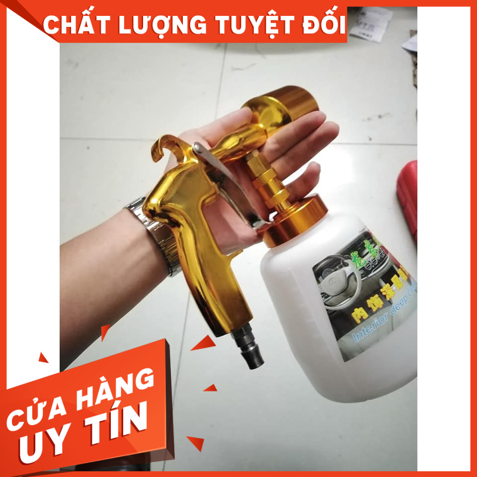 [RẺ VÔ ĐỊCH]Súng Phun Tạo Bọt Tuyết Rửa Xe 1000ml Dùng Khí Nén Cao Cấp