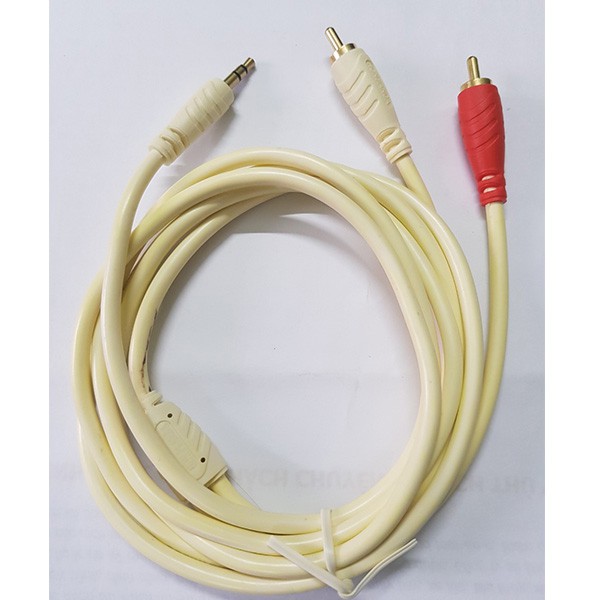 ⚡GIAO NHANH 1H⚡ DÂY AV TÍN HIỆU 1 ĐẦU 3.5MM RA 2 ĐẦU BÔNG SEN DÀI 1.8M,3M,5M